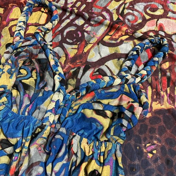 Charming Charlie braided multi colored Maxi Dress - Picture 7 of 14